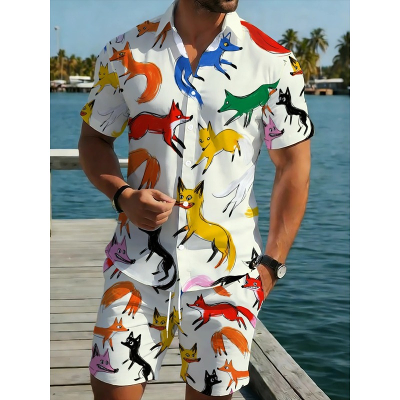 Hiking - Premium heren set met geprinte shirt