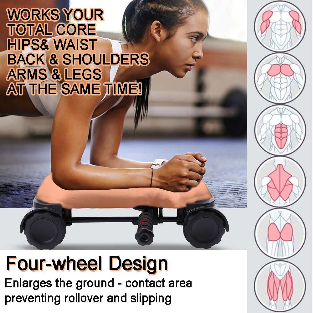 Ab Roller, 4-wielige automatis - Ab Roller Wheel With Elbow Support recensie en prijs