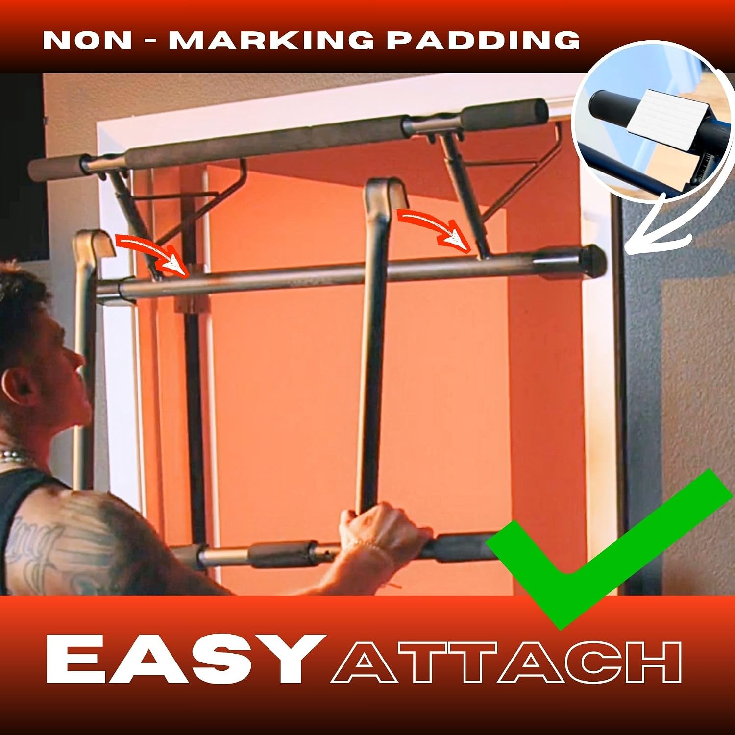 Multifunctionele pull-up- en d - Door Pull Up Bar No Screw recensie en prijs