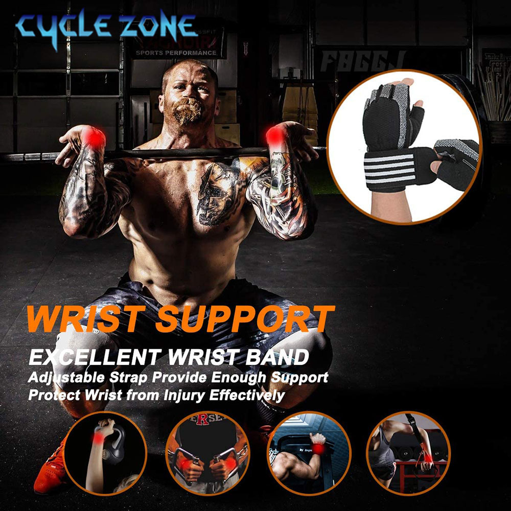 1 paar halve vinger fitnesshan - Wrist Wraps Weightlifting Support recensie en prijs